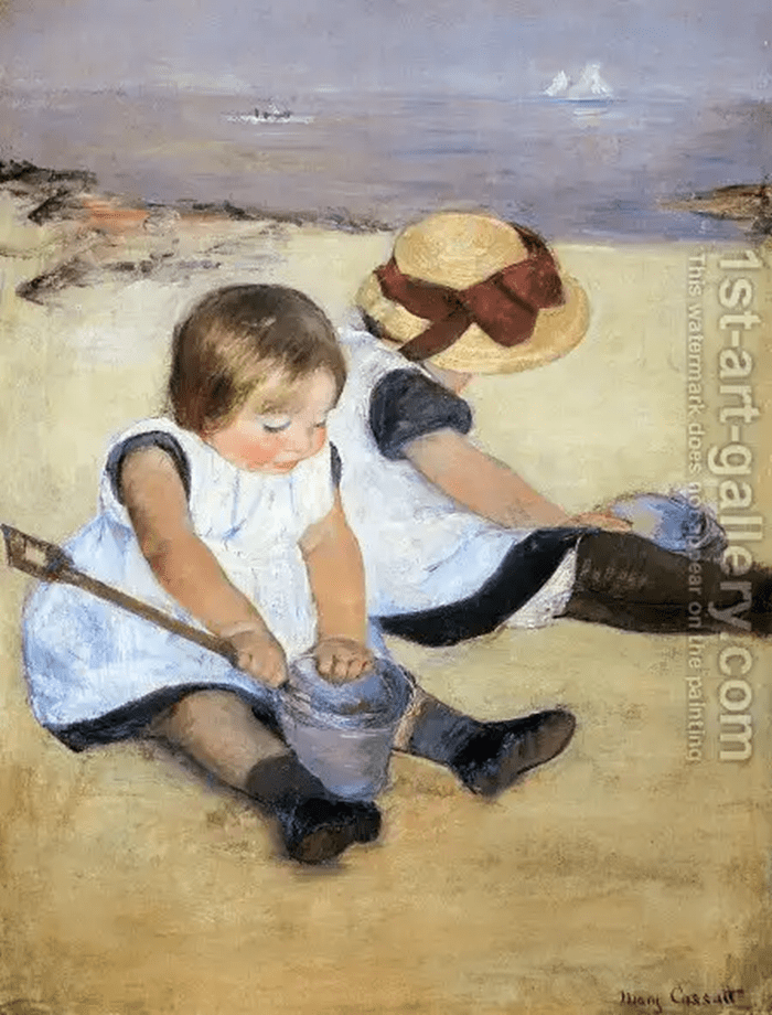5 Classic Works of Art That Depict the Beauty of Summer | Mary Cassatt's "Children Playing On the Beach," 1884