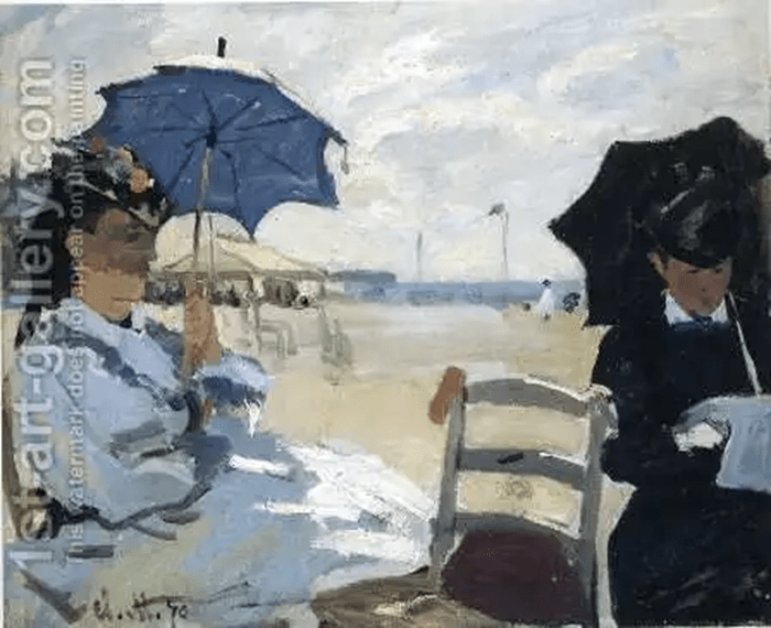 5 Classic Works of Art That Depict the Beauty of Summer | Claude Monet’s “The Beach at Trouville”, 1870